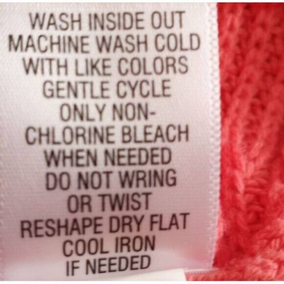 CROFT & BARROW CORAL SWEATER SZ.XL EUC. - Picture 7 of 7